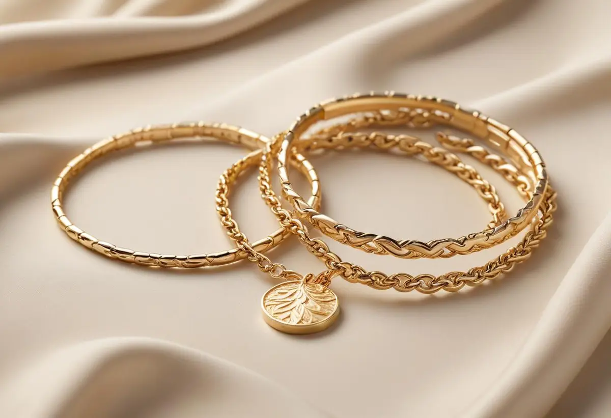 Guld armband illustration