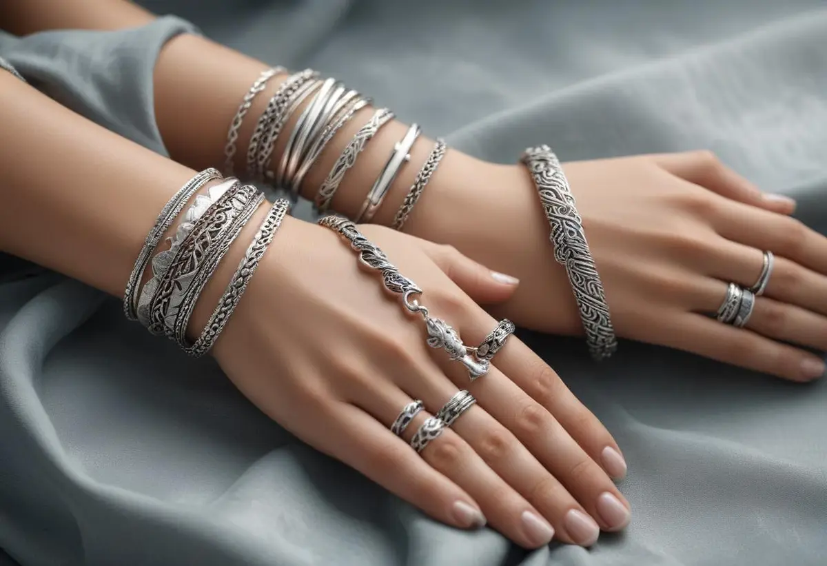 Silver armband som lyfter din stil direkt! illustration