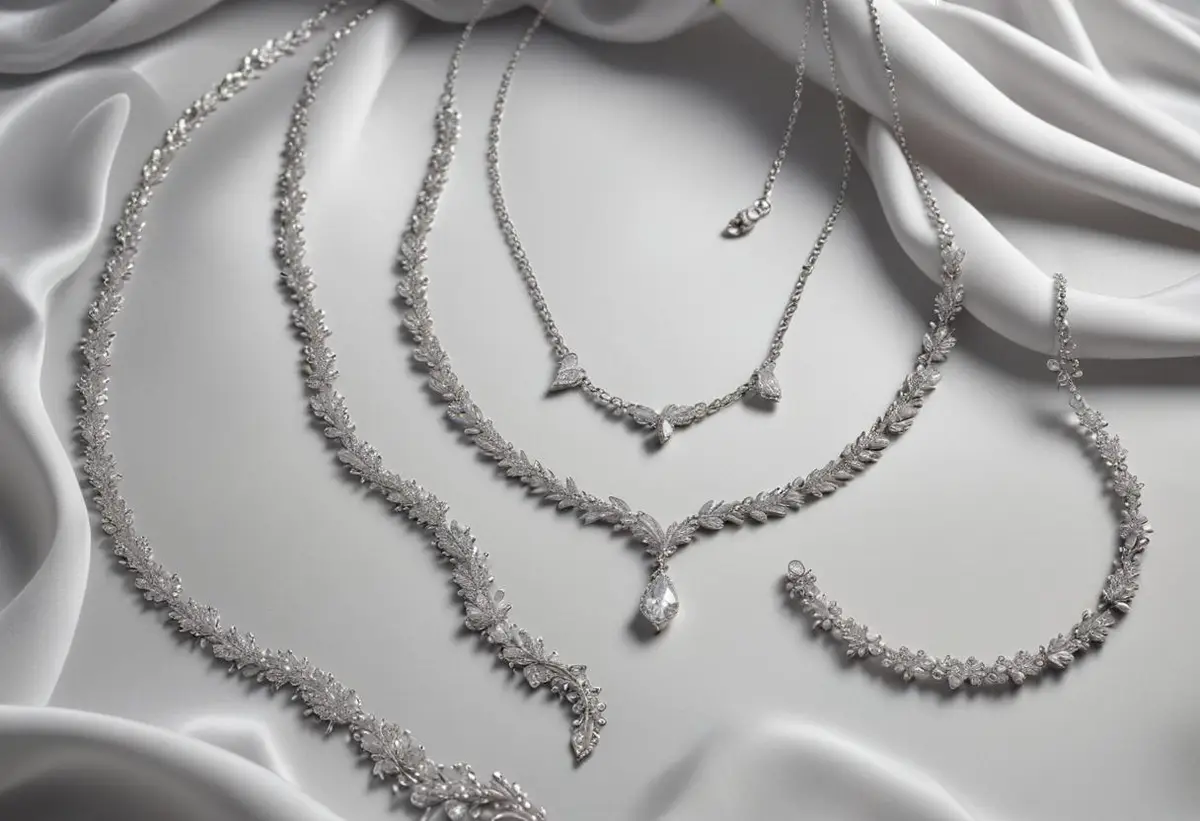 Snygga silver halsband som lyfter din stil illustration